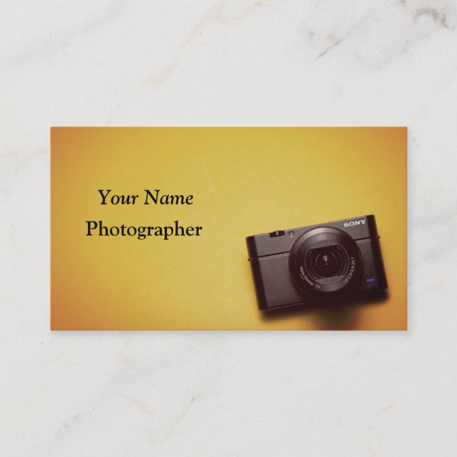 Carte De Visite Caméra photographe (Devant)