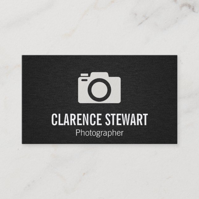 Carte De Visite Caméra | Photographie (Devant)