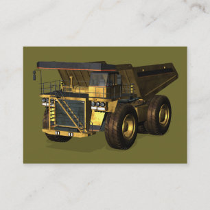 Carte De Visite Camion à benne basculante géant