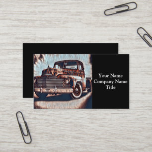 Carte De Visite Camion Antique - Un classique intemporel