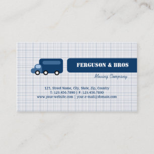 Carte De Visite Camion bleu