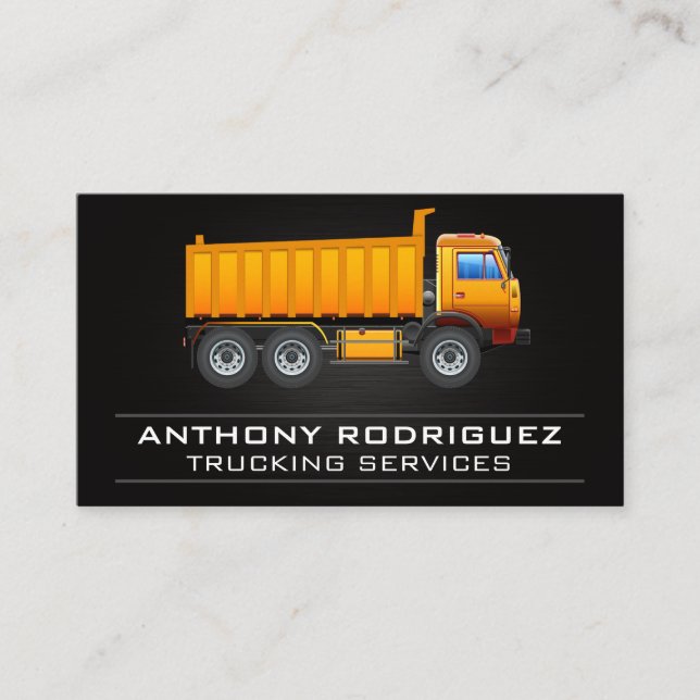 Carte De Visite Camion de construction | Générateur (Devant)
