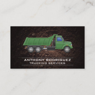 Carte De Visite Camion de construction   Jetée