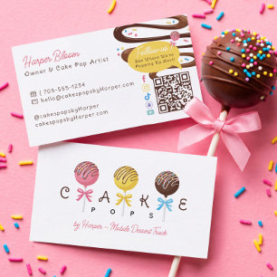Carte De Visite Camion de desserts sucrés mobiles Cake Pops Boulan