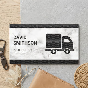 Carte De Visite Camion de Transport Logistique de Marchandises en