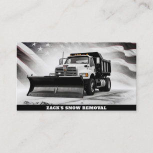 Carte De Visite *~* Camion d'enlèvement de neige AP74 US Drapeau n