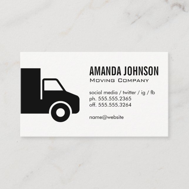Carte De Visite Camion d'entreprise (Devant)