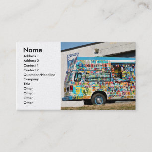 Carte De Visite Camion - Glace - Mal de tête à la glace