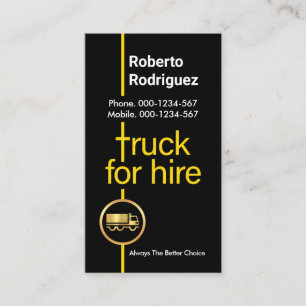 Carte De Visite Camion Jaune Pour Location Crossroad