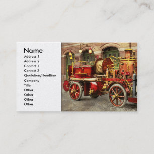 Carte De Visite Camion-pompier - Camion-pompe électrique 1907