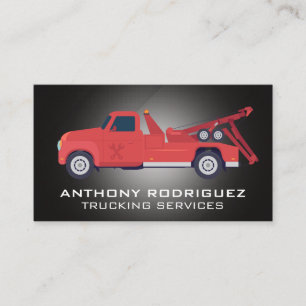 Carte De Visite Camion Red Tow   Services Auto