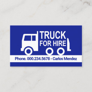 Carte De Visite Camion Simple à Louer