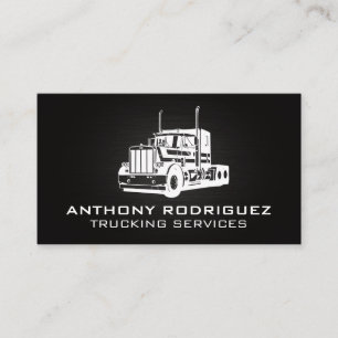 Carte De Visite Camionnage à grande traction   Services de transpo