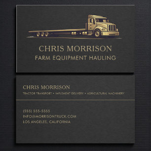 Carte De Visite Camionnage Professionnel d'Équipement Agricole