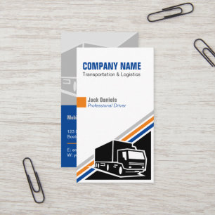 Carte De Visite Camionnage Transport et logistique