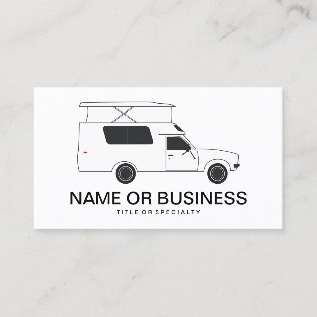Carte De Visite camionneur chinois pop up (Devant)