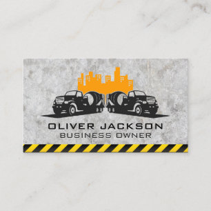 Carte De Visite Camions ciment   Ville   Construction