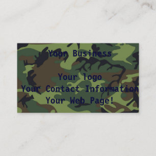 Carte De Visite Camo Jungle