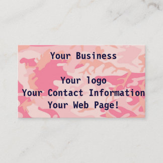 Carte De Visite Camo rose Manly