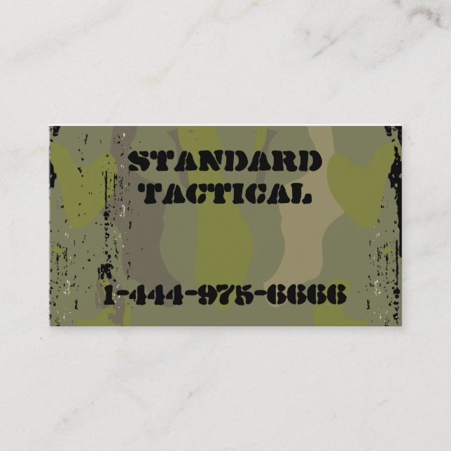 Carte De Visite Camo tactique (Devant)