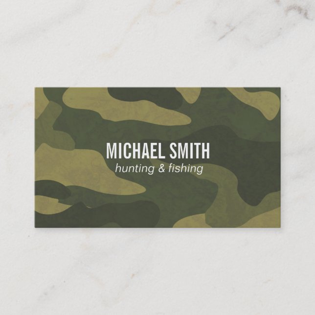 Carte De Visite Camouflage (Devant)