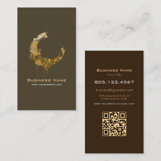 Carte De Visite Camouflage Leaf Paint Swirl Design – Custom