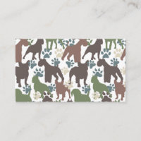 Camouflage Poster de animal de Dog Paw Motif