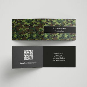 Carte De Visite Camouflage vert, Armée