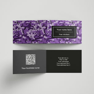 Carte De Visite Camouflage Violet, Camouflage, Militaire, Armée