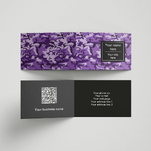 Carte De Visite Camouflage Violet, Camouflage, Militaire, Armée