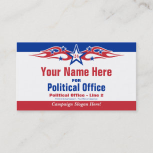 Carte De Visite Campagne électorale politique non partisane