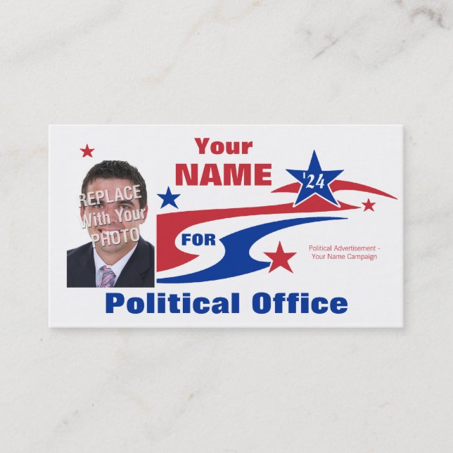 Carte De Visite Campagne électorale politique non partisane (Devant)