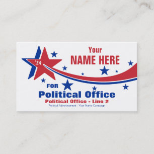 Carte De Visite Campagne électorale politique non partisane