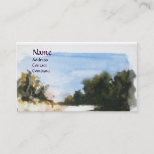 Carte De Visite CAMPAGNE ENSOLEILLÉE EN monogramme TOSCANE