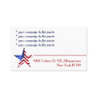 Campagne politique moderne bleue et rouge