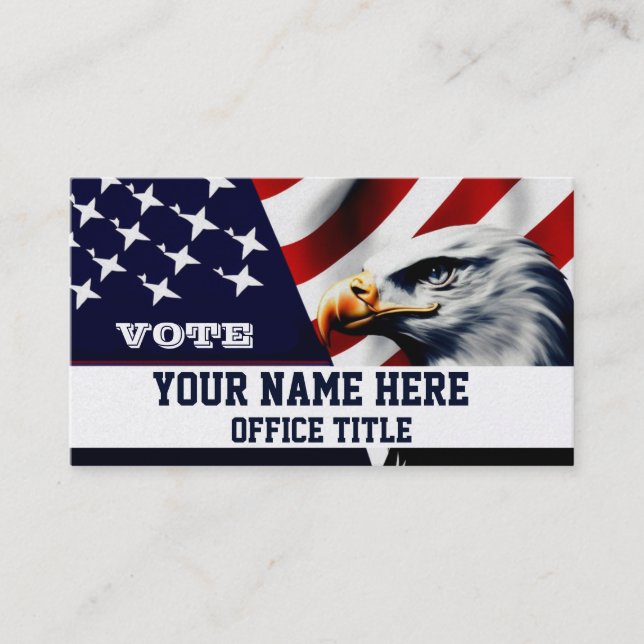 Carte De Visite Campaign Template Business Card (Devant)