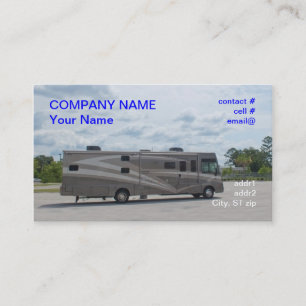 Carte De Visite Camping-car de luxe