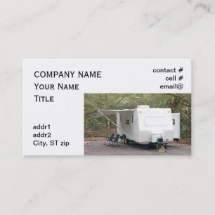 Carte De Visite camping de remorque