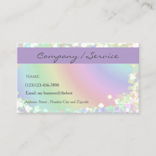 Carte De Visite camping services editable card (Devant)