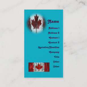 Carte De Visite Canada Créez votre propre