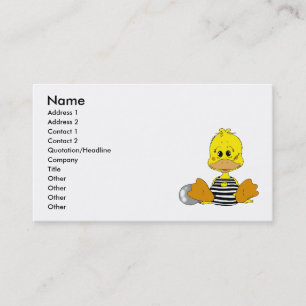 Carte De Visite Canard vilain