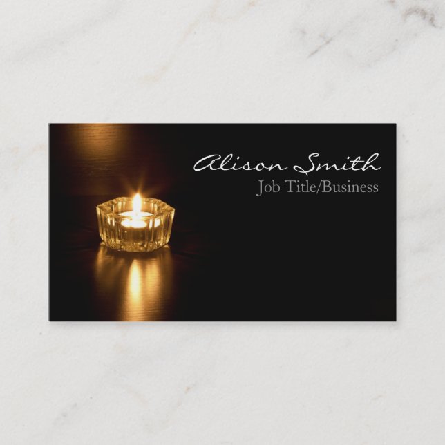 Carte De Visite Candle/allégé business cars (Devant)