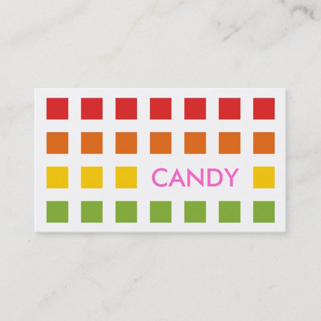 Carte De Visite CANDY (carrés mod) (Devant)