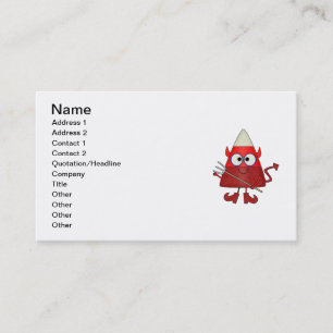 Carte De Visite Candy Corn Devil Halloween