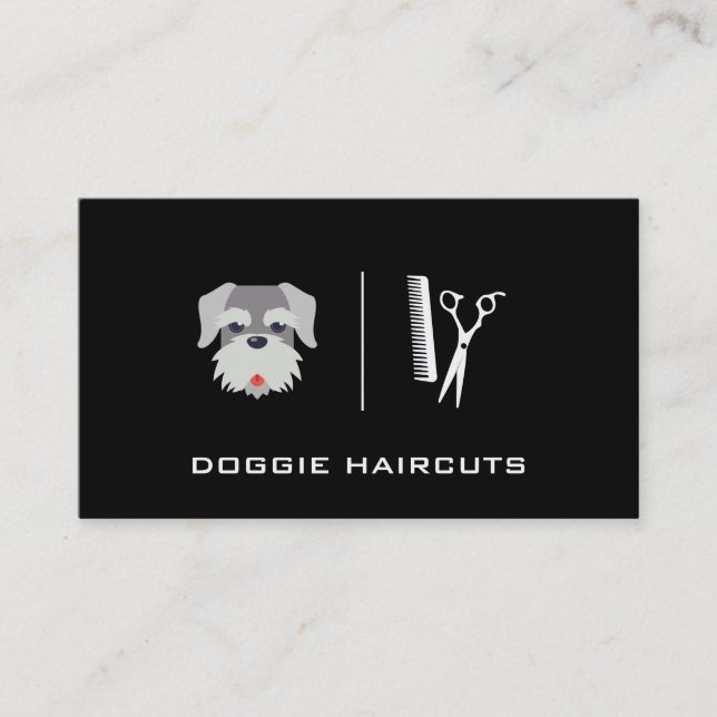 Carte De Visite Caniche | Gros (Devant)