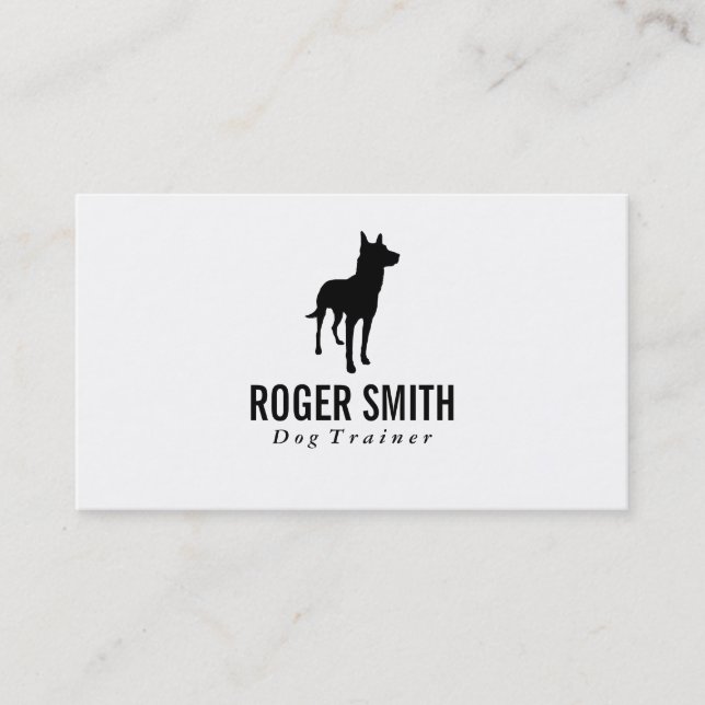 Carte De Visite Canine | Formation des chiens (Devant)