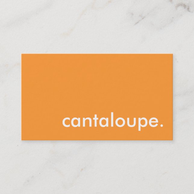 Carte De Visite cantaloupe. (Devant)