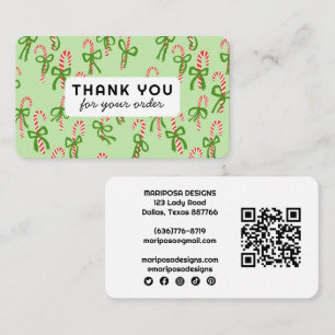Carte De Visite Canycanes Client Commande Merci QR Code Social
