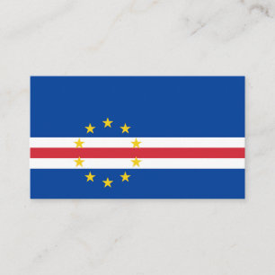 Carte De Visite Cap Verde flag