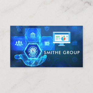 Carte De Visite Capital-risque   Entreprise   Arrière - plan techn